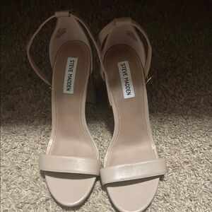 Steve Madden Nude Strap Heels